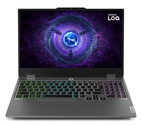 Lenovo LOQ Intel Core i5-13450HX| NVIDIA RTX 3050 6GB (16GB RAM/512GB SSD/144Hz Refresh Rate/15.6" (39.6cm)/Windows 11/Office Home 2024/3 Mon. Game Pass/Grey/2.4Kg), 83DV018MIN AI Gaming Laptop