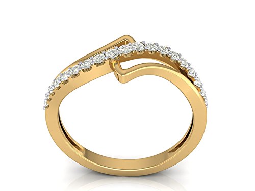 DISHIS 18KT Two Colour Gold and Diamond Ring for Women