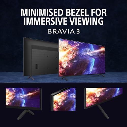 Sony BRAVIA 3 Series 139 cm (55 inches) 4K Ultra HD AI Smart LED Google TV K-55S30B (Black)