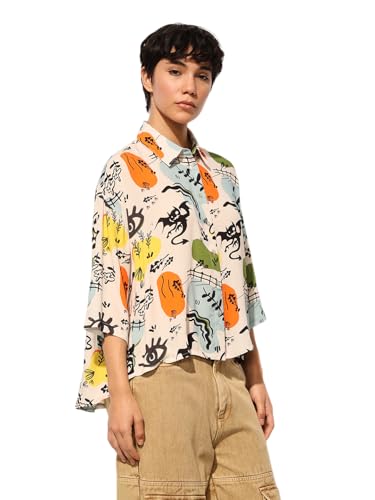 ONLY Women's Loose Fit White Shirt