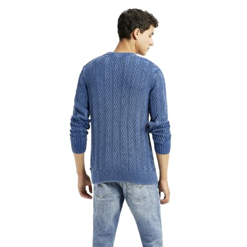 Levi's Men's Blue Crew Neck Sweater