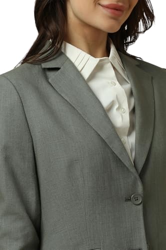 Allen Solly Women's Blazer (AHBZARGH399136_Olive