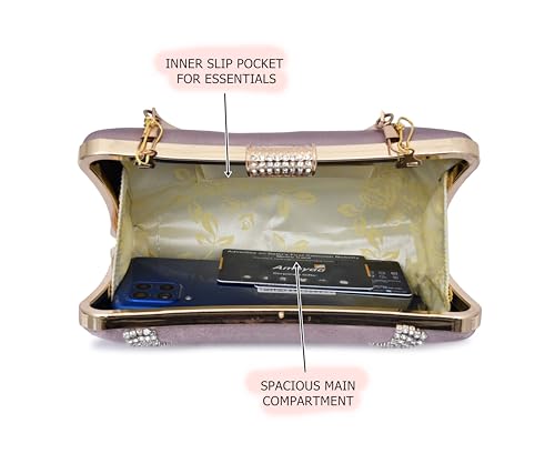 For The Beautiful You curve chain Women's Clutch (Pink1)