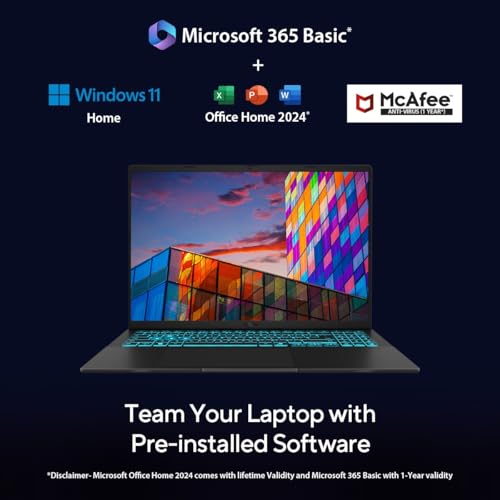 ASUS Gaming V16 (2025) 14th Gen,Intel Core 7 240H Gaming Laptop (RTX 4050-6GB/16GB RAM/512GB SSD/Windows 11 Home/16/144Hz/M365*/Office Home 2024, Matte Black,1.95 Kg),V3607VU-RP275WS