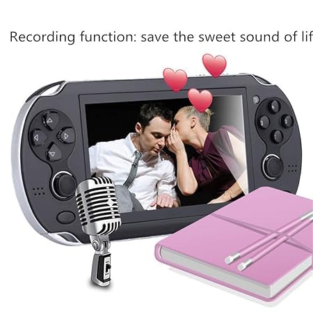 NextTech Updated X7 Handheld Console (2025): Unlock 1000+ PSP Games, MP4 Player, 8GB Memory, and Endless Fun in Stunning Snowbird White! Get Yours Now