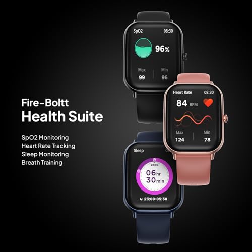 Fire-Boltt Ninja Call Pro Max Smart Watch 2.01” HD Display, Bluetooth Calling, AI Voice Assistant, 120 Sports Modes, IP67 Waterproof, SpO2 Monitor, Smart Watch for Man & Woman- Pink