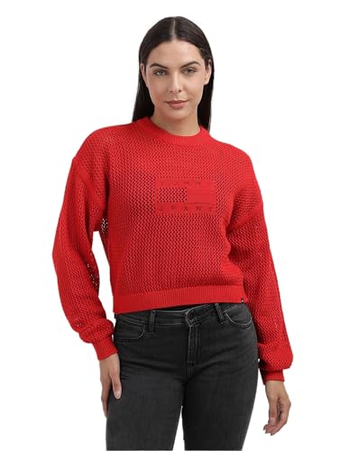 Tommy Hilfiger Womens Red Color Sweater M