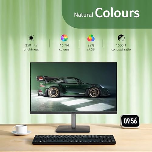 Acer RS272 P1 27 Inch IPS FHD Monitor | 144Hz Refresh | 1ms VRB | AMD FreeSync | Ultra Slim 6.9mm ZeroFrame Design | HDMI + VGA | 99% sRGB | Dual Glass Design | Built-in Speakers | Tilt Adjustable