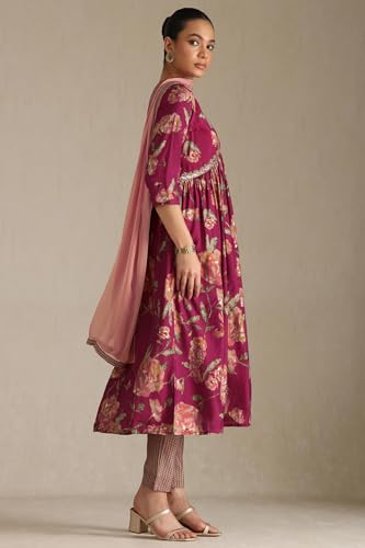 Soch Women's Viscose Salwar Suit Set (EWS5CD21972_Magenta