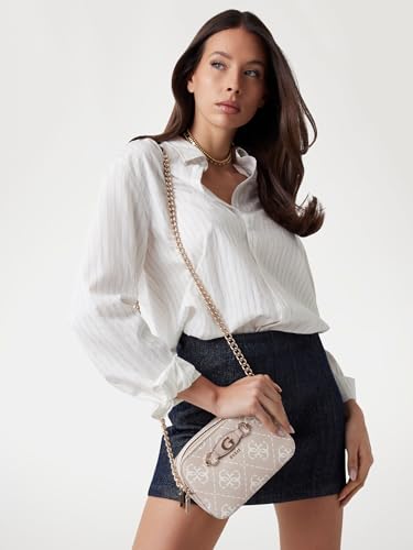 Guess Women's Sand Logo Printed Crossbody Bag| Ladies Purse Handbags | Gift For Ladies