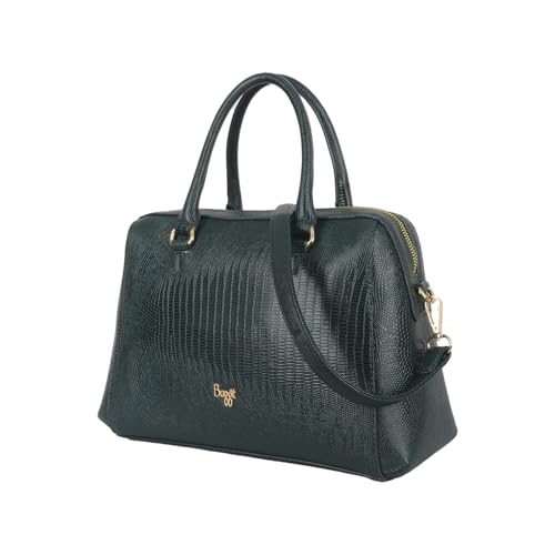 Baggit Women Green Duffle Handbag Medium Size | Ladies Stylish Casual Purse Bag