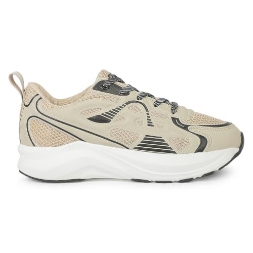 Liberty LEAP7X GHD-S1E Beige Sports Lacing Walking Shoes for Women - 39