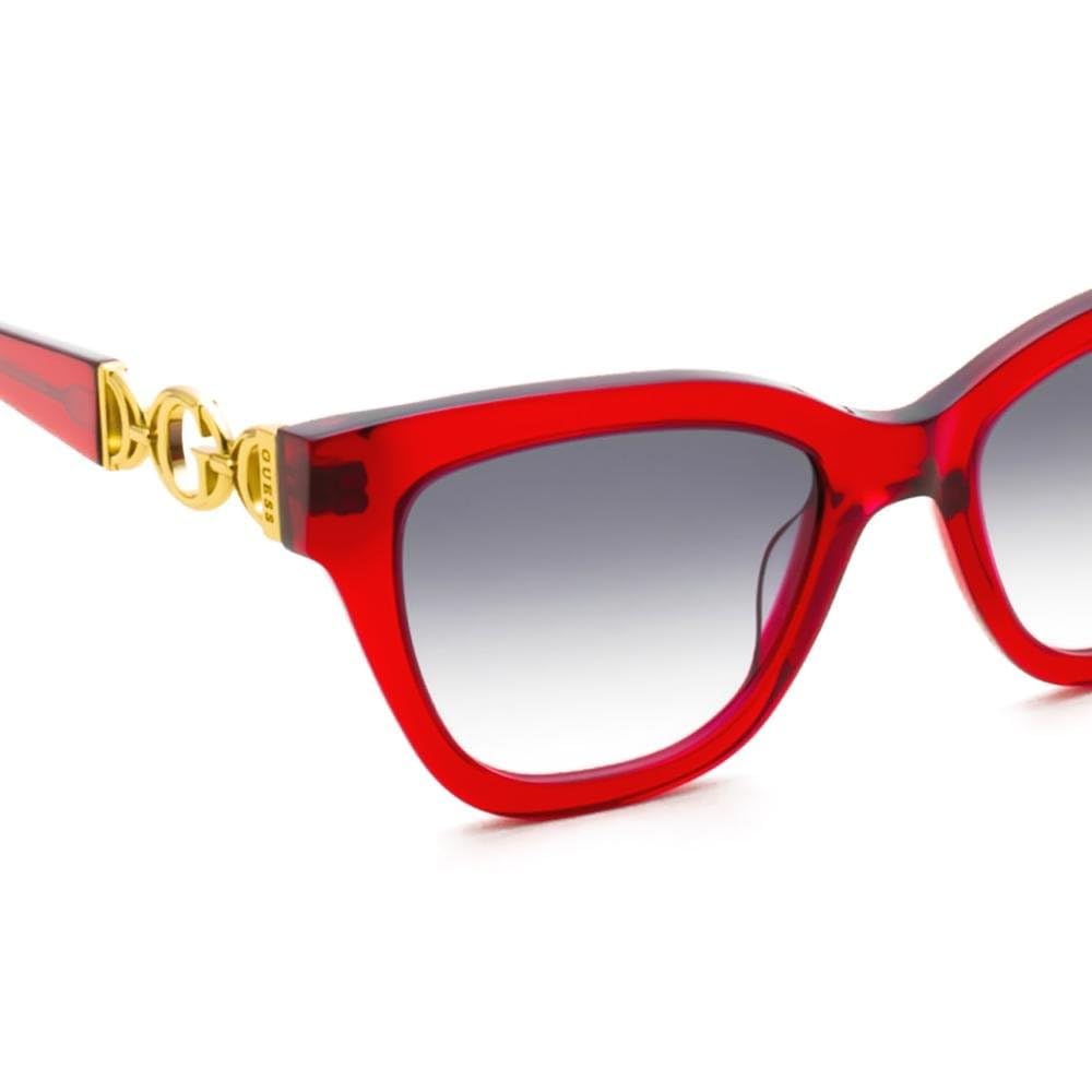 GUESS 100% UV protecetd | Gradient | Medium | Full Rim | Square | Frame: Red | Lens: Grey