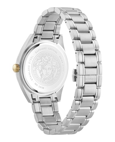 Versace V-Code 42 mm Light Blue Dial Men Analog Watch- VE6A00825