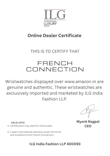 French Connection Mop White Square Dial with Rose Stainless Steel Mesh Strap Watch - for Womens FCU6SRGM