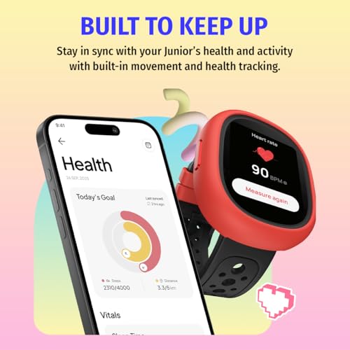 Noise Junior Champ 3 Smart Watch for Kids | 3-in-1 Look with 2 Switchable Bumpers, in-Built Learning Hub, Habit Builder, Exam & School Mode, SOS, 100+ Cloud Faces, Parental Control(Arctic Storm)