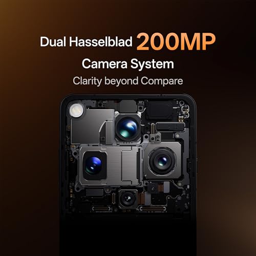 Oppo Find X9 Ultra 5G (Canyon Orange, 12GB, 512GB) | Hasselblad 50MP 10× Ultra-Sensing Optical-Zoom Telephoto | Dual 200MP | 8K Video | Snapdragon 8 Elite Gen 5 | 7050mAh 100W