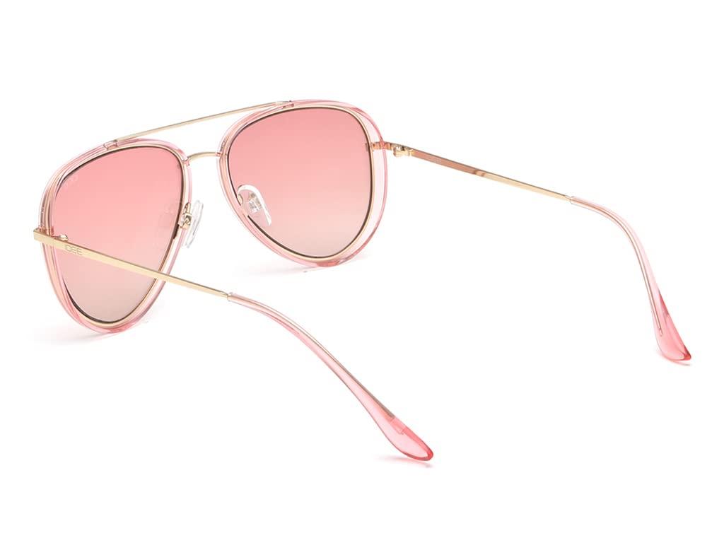 IDEE 100% UV protected sunglasses for Women | Size- Large | Shape- Aviator | Model- IDS2642C4SG