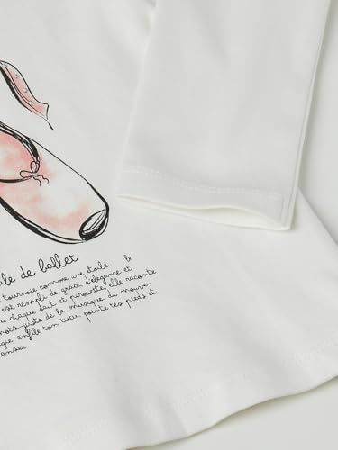 Max Girls Printed T-Shirt (Off White_6-8 Y)