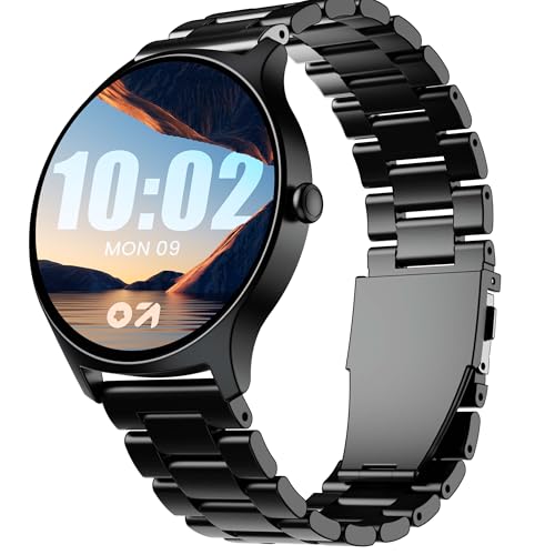 GOBOULT Rover Pro Smartwatch 1.43'' AMOLED, BT Calling 5.3, 1000 Nits Brightness, IP68, 150+ Watchfaces, 120+ Sports Modes, AI Voice Assistant, SpO2 Monitoring (Coal Black)