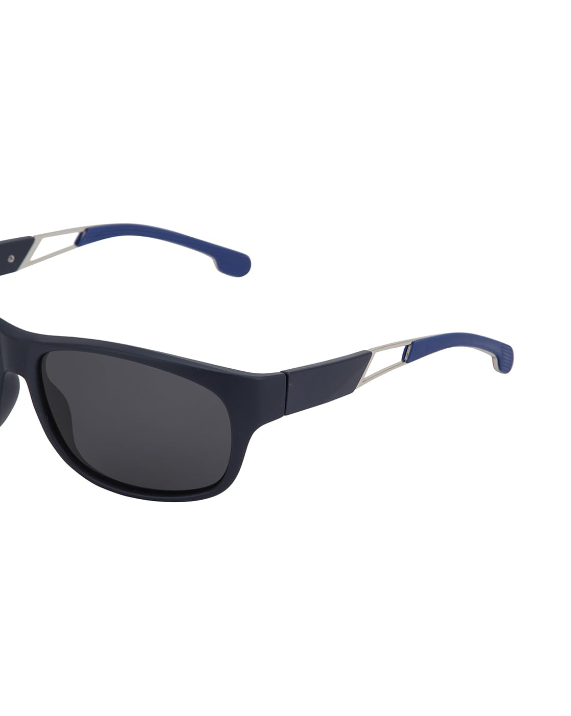Carlton London Black with Blue Toned and Black Polarised Lens Sports Sunglass for men