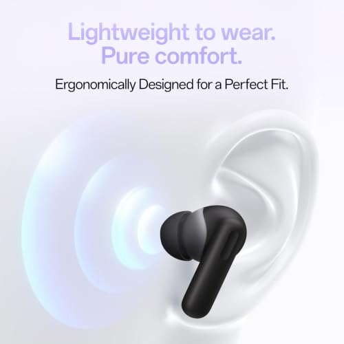 Oppo Enco Air 5 True Wireless Noise Cancelling Earbuds with 52dB Real time ANC,Upto 54Hrs Playtime,Triple-Mic AI Clear Call,Low Latency,Fast Charging.(Midnight Black)