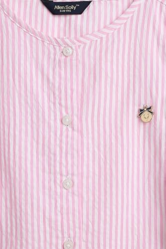 Allen Solly Girls Pink Stripe Casual Top
