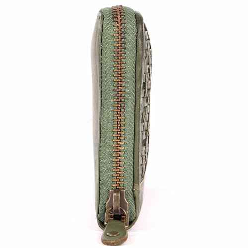 KOMPANERO Genuine Leather Women's Wallet (C-14158-SAGE)