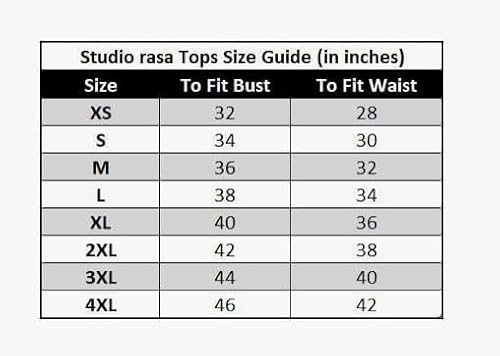 studio rasa Women's Cotton Tissue Key-Hole Readymade Crop Top for Festive Party Wedding(TPWC12607M_Black_Medium)
