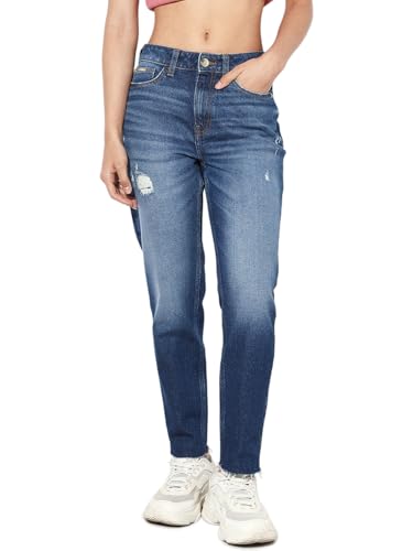 ONLY Women Slim Fit High-Rise Blue Jeans