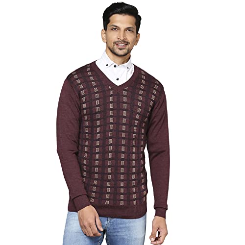 Raymond Dark Maroon Sweater (Size: 39)-RMWX01104-M8