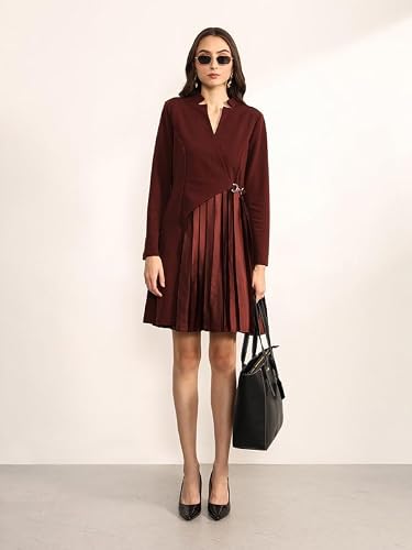 Kazo Women's Atwood Mini Dress (Wine XL)