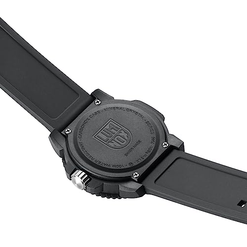 Luminox - G Sea Lion - Mens Watch - 44mm / 38mm - Military Watch Date Function - 100m Water Resistant - Mens Watches - Swiss Made - Different Variations and Size, Dial: Orange, Numbers: Black, Case