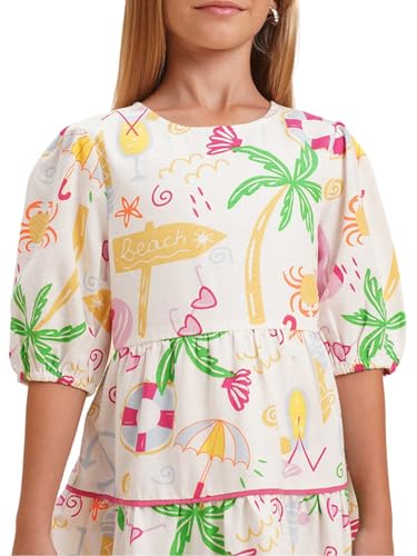 VERO MODA Girl's A-Line Fit White Dress
