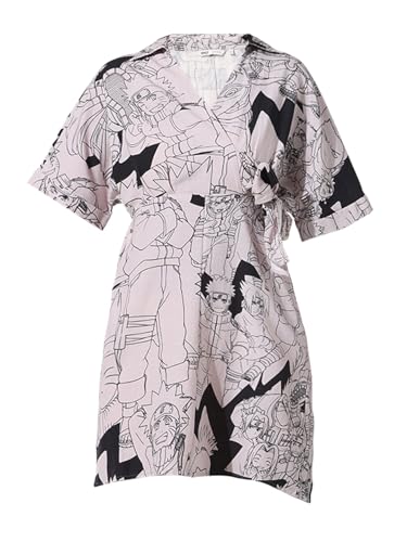 ONLY Women Printed Viscose Above Knee Beige Wrap Dress