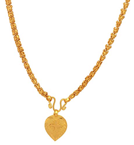 Radha's Creations golden - gold plated copper long 30 inch Mangalsutra No.548M for women