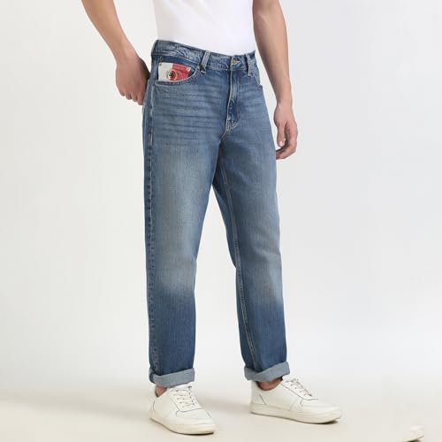 Tommy Hilfiger Mens Blue Color Jeans (34)