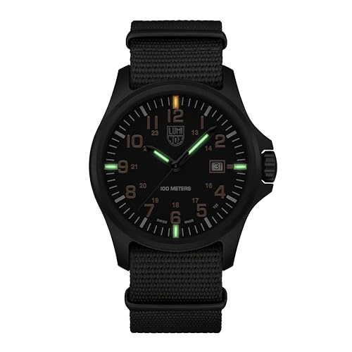 Luminox - Patagonia Carbonox - Mens Watch - Watches for Men - 43mm - Swiss Quartz - 100M Water Resistant - Mineral Crystal - CARBONOX Case - Always Visible - Swiss Made, X3.2409