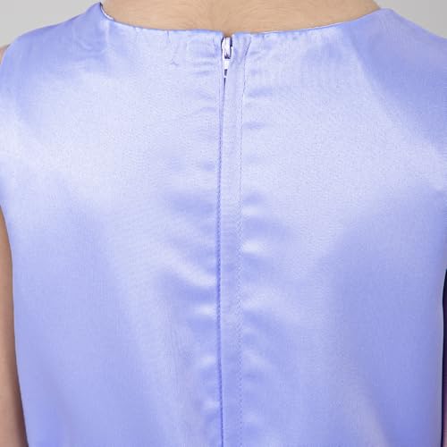 Hopscotch Girls Sleeveless Lavender Enchanted Cascade Gown (3-4 Years)