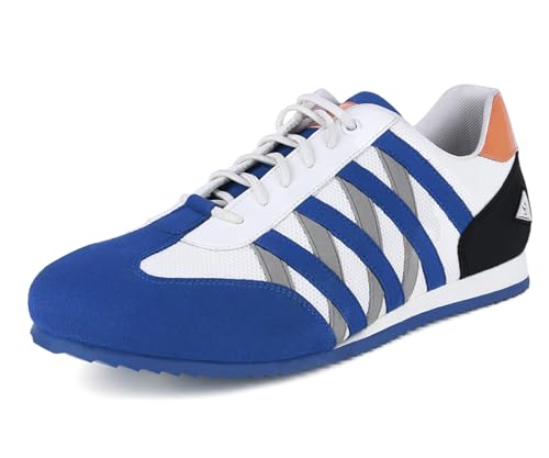 LOUIS STITCH Men’s Brazillian Blue Casual Sneaker | Elastic auto Adjustable Laces Sneakers for Men | Sneakers Shoes | Comfortable and Lightweight | LSPSNK_CSBU | UK-11