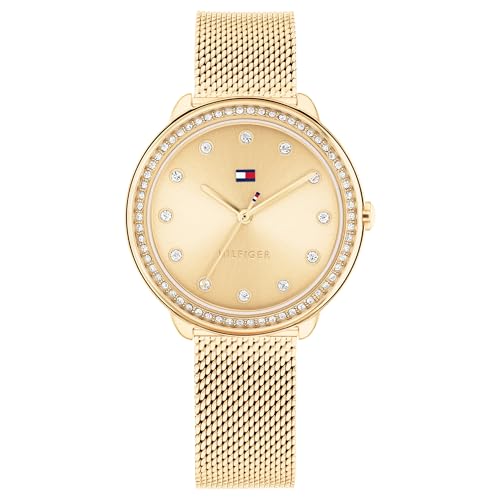 Tommy Hilfiger Quartz Gold Dial Stainless Steel Strap Watch for Women