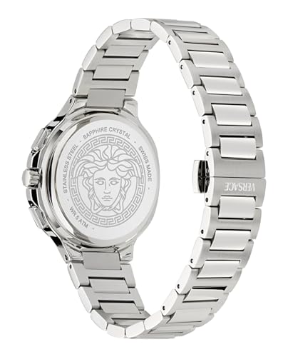 Versace Analog Silver Dial Unisex's Watch-VEVCA0424