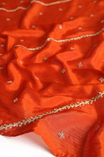 Soch Women's Viscose Blend Kurta Suit Set (OWS5CD21871_Orange