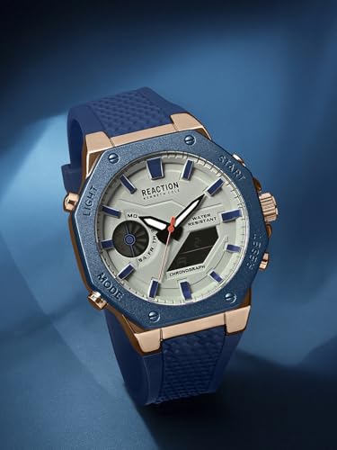 Kenneth Cole Reaction Digi-Analog Grey Dial Watch for Men - KRWGP0069105