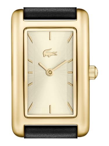 Lacoste Croisette Qtz Basic Gold Rectangle Dial Women's Watch- 2001524