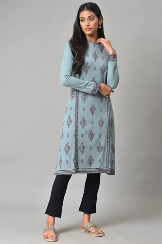 W Cotton Blend Strechable Flared Pants for Women | Cotton Blend Flared Pants for Women | Trousers for Women | W for Woman