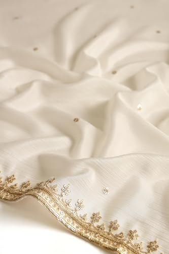 Soch Women's Chinon Salwar Suit Set (OWS5CD21900_Off White