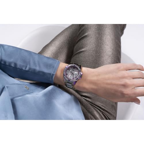 GUESS Round 40mm Silver Dial Analog Women Watch - GW0044L1
