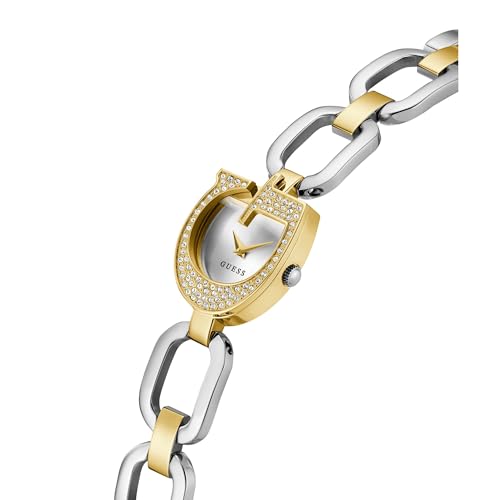 GUESS Gia Silver Asymmetrical Dial Analog Women's Watch - GW0683L6