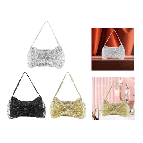 CALANDIS™ Women Evening Clutch Bag Female Underarm Bag for Weddings Commuting Birthday Silver | Womens Handbags & Bags